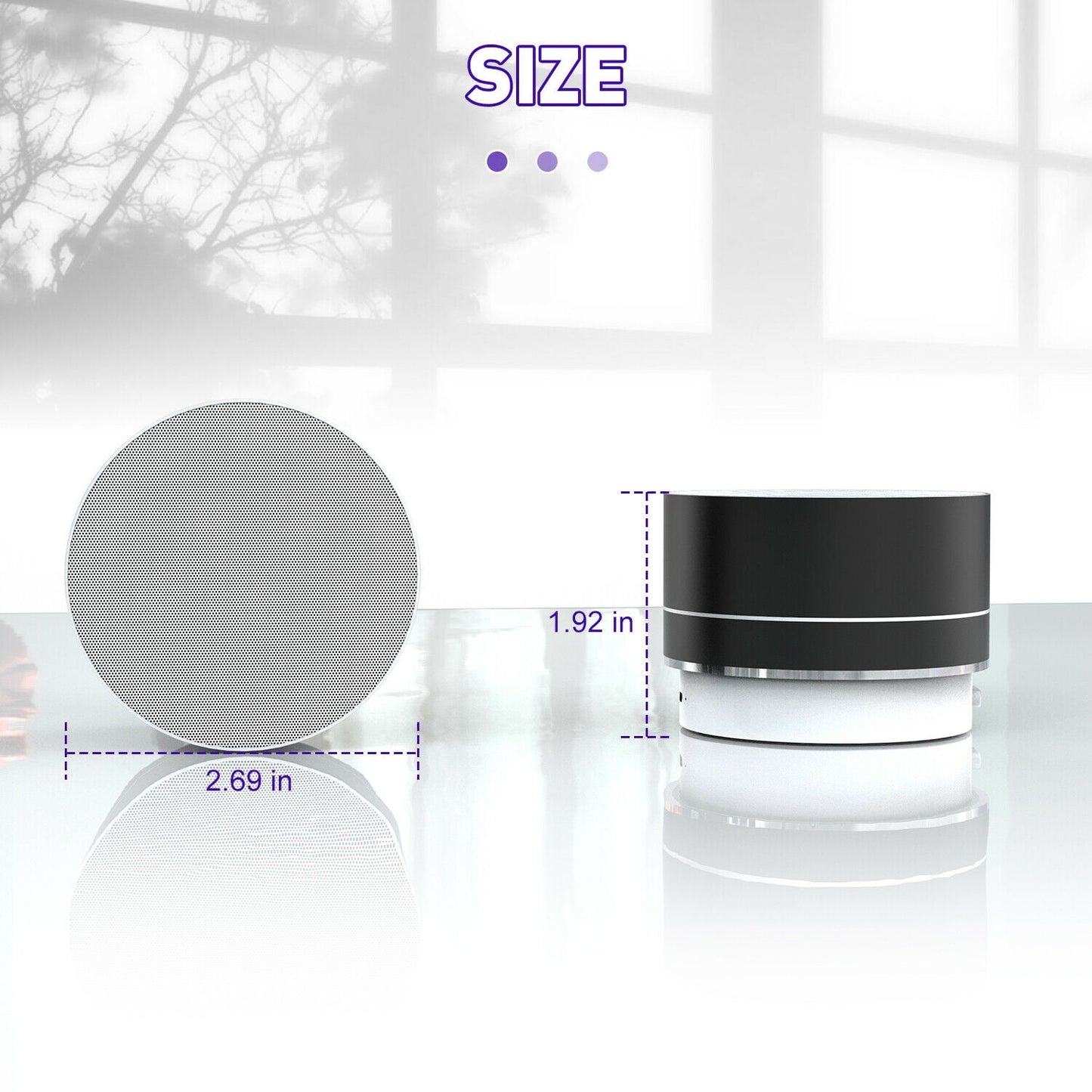 Mini Portable Bluetooth Speaker Stereo Bass USB/TF/FM Mode Rechargeable Wireless Speaker